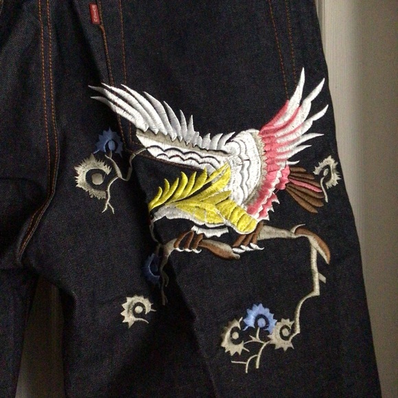 NEW EVISU DENIM SHORTS MENS 38 - Picture 4 of 4